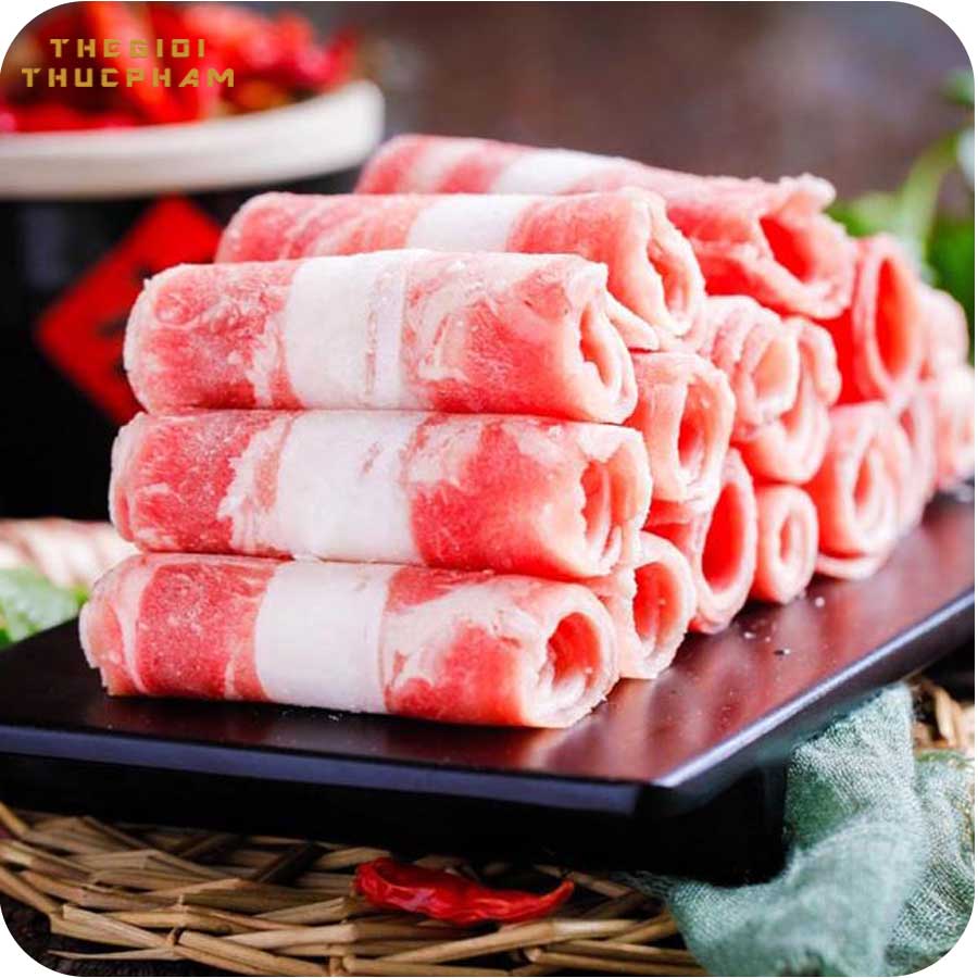Thịt bò ba rọi bào thẳng thượng hạng 500gr