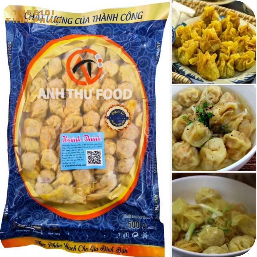 Hoành thánh nhân tôm thịt Anh Thư 500gr