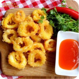 Mực cắt ống khoanh net6 thượng hạng 1kg