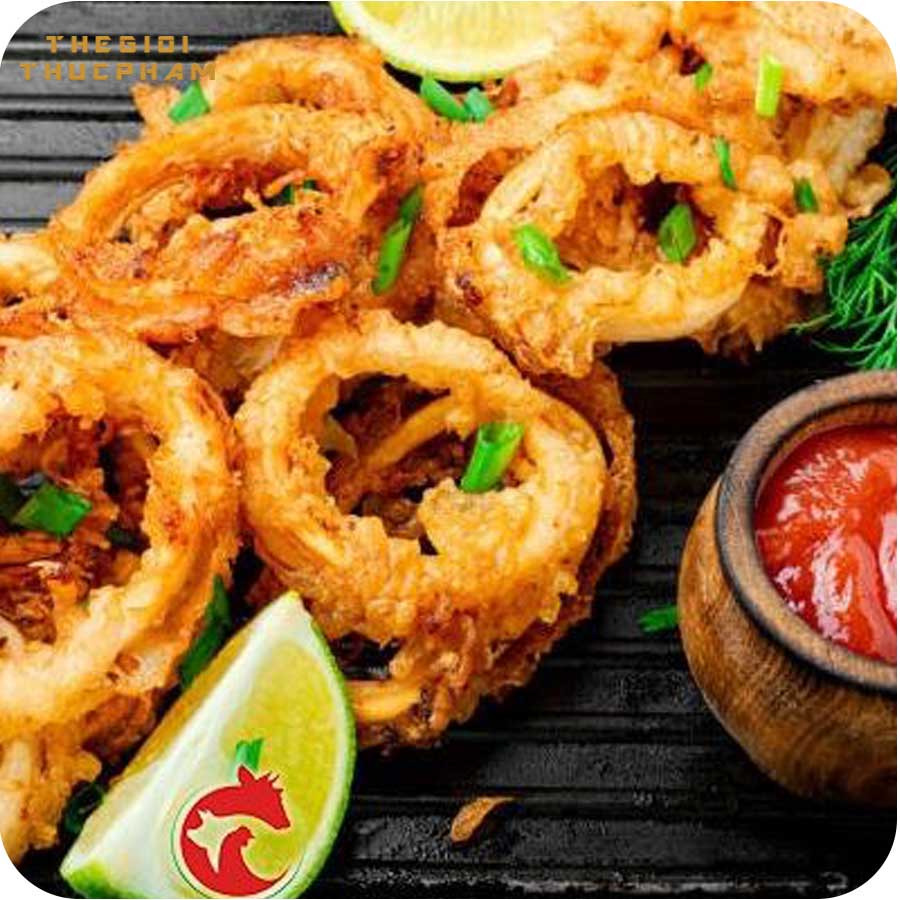 Mực cắt ống khoanh net6 thượng hạng 1kg