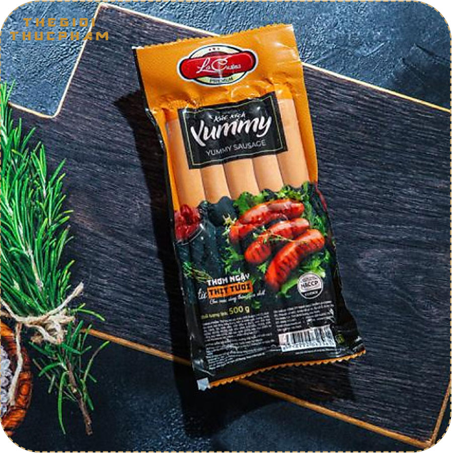 Xúc xích tươi Yummy Lacusina thượng hạng 500gr Xúc xích tươi Yummy Lacusina thượng hạng 500gr