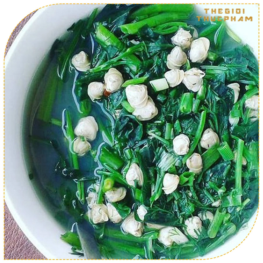 Thegioithucpham.com.vn | Canh rau muống hến thơm ngon