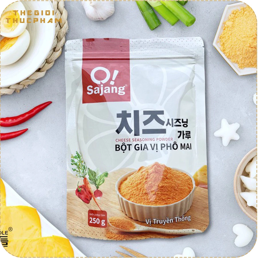 Bột gia vị phô mai O Sajang 250gr | Thế Giới Thực Phẩm