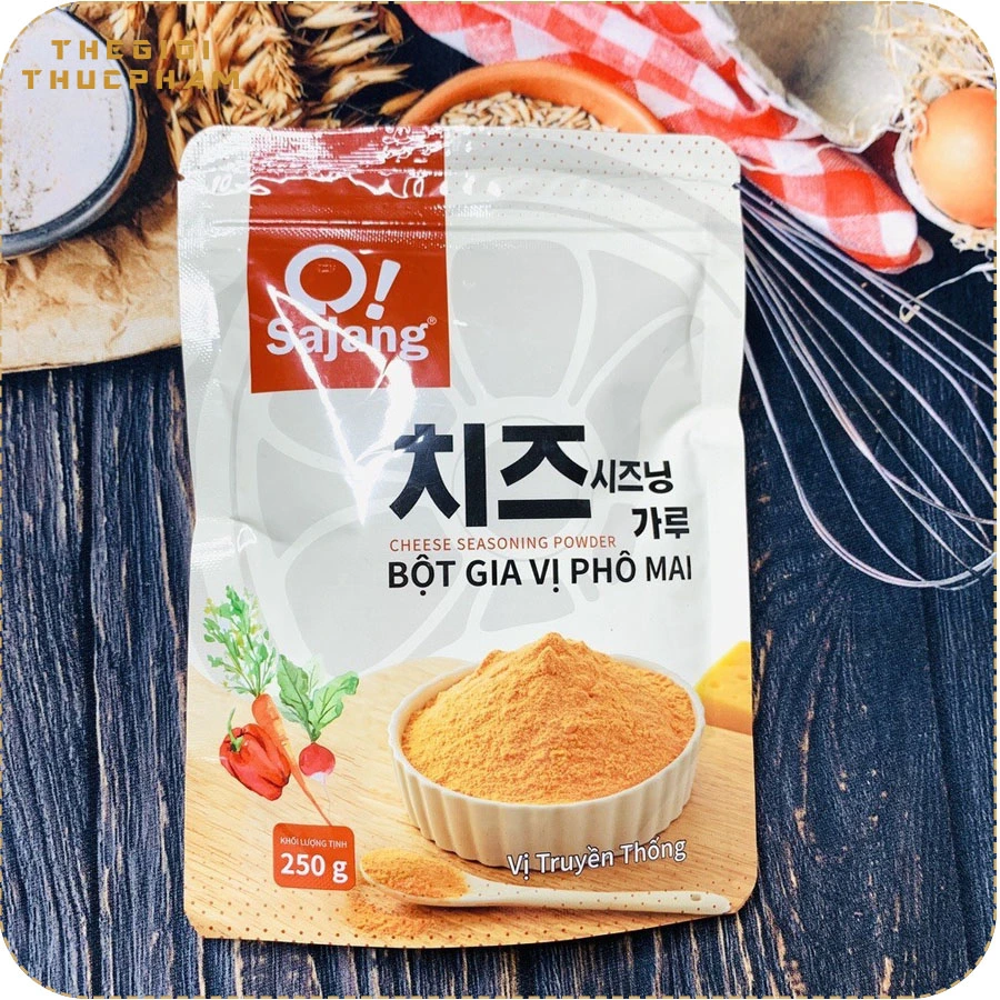 Bột gia vị phô mai O Sajang 250gr | Thế Giới Thực Phẩm