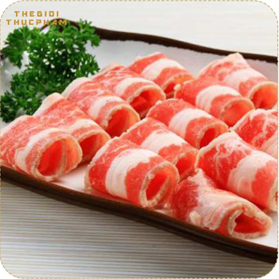 Thịt bò ba rọi tươi cuộn 500gr | Thế Giới Thực Phẩm