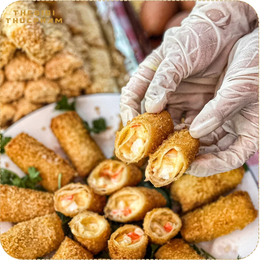 Chả giò khoai môn hải sản phô mai thượng hạng | Thế Giới Thực Phẩm